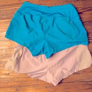 Nike 2.5” Dri Fit running shorts, XS, grey & blue